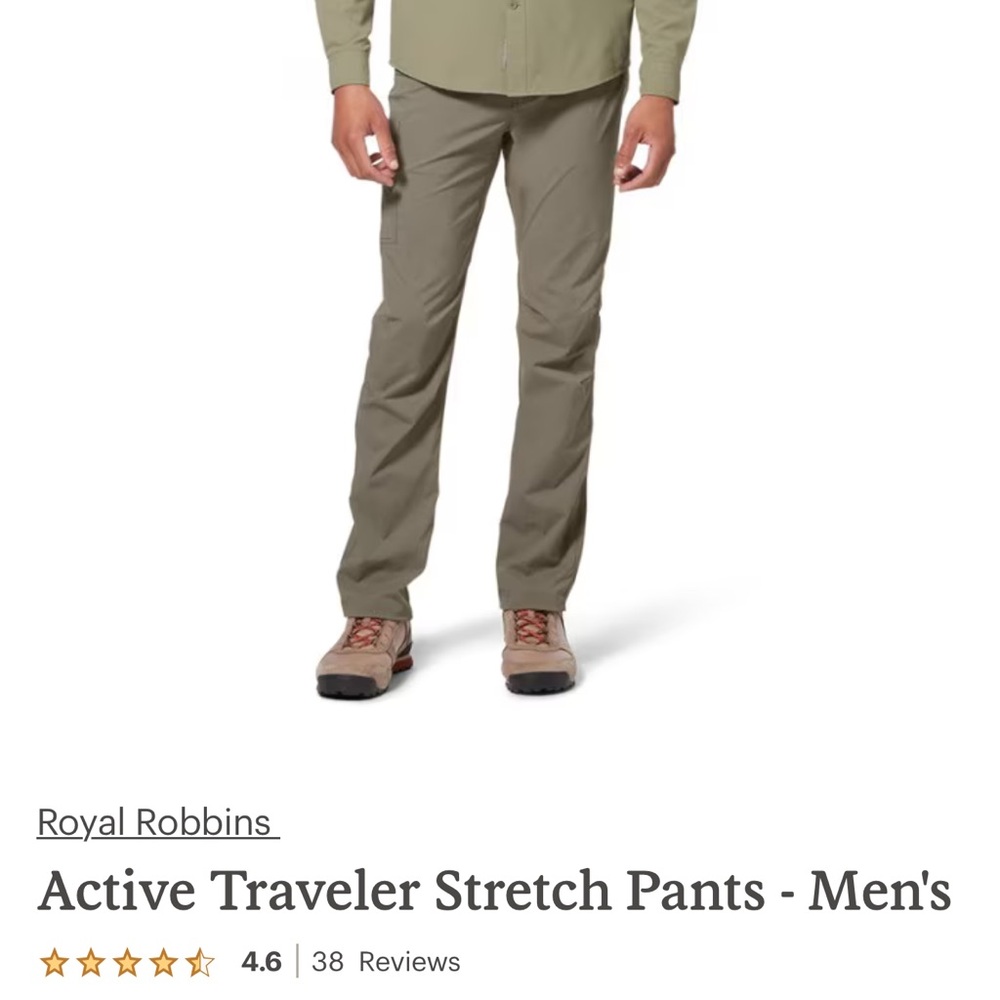 Royal Robbins Gray Chinos Stretch Pants